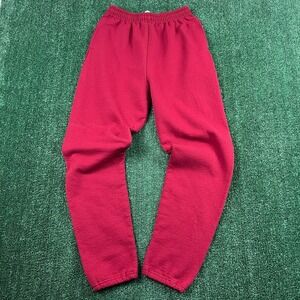 VTG  Fruit of the Loom Men's Activewear Sweatpants Red Medium Jogger Fleece Y2K